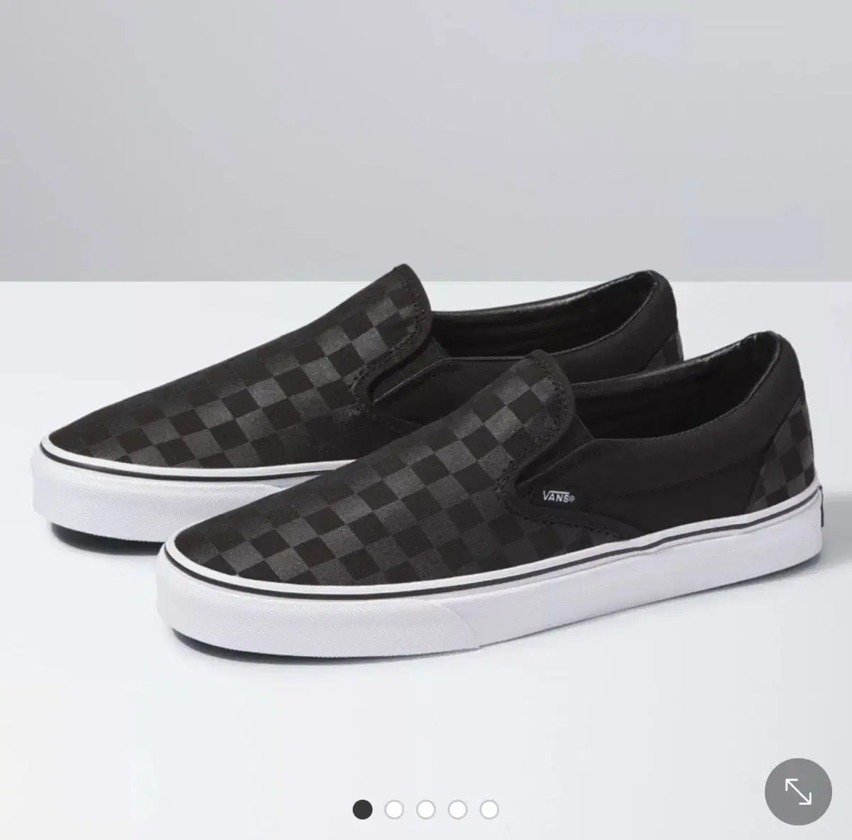 VANS 체커보드 슬립온 블랙 265